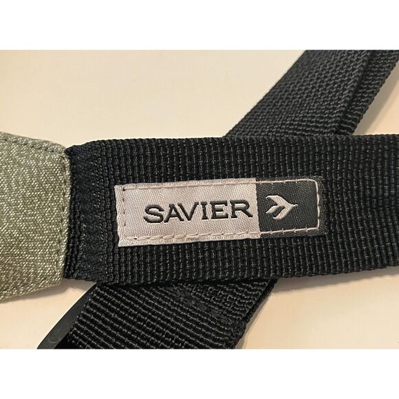Savier Messenger Shoulder Bag Skate Streetwear Green Beige Adjustable Strap - Picture 7 of 9